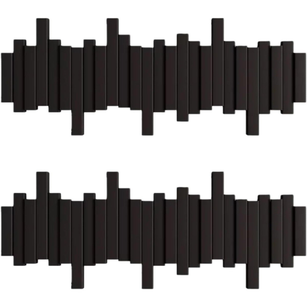 Coat rack 53 cm wide, shown to scale